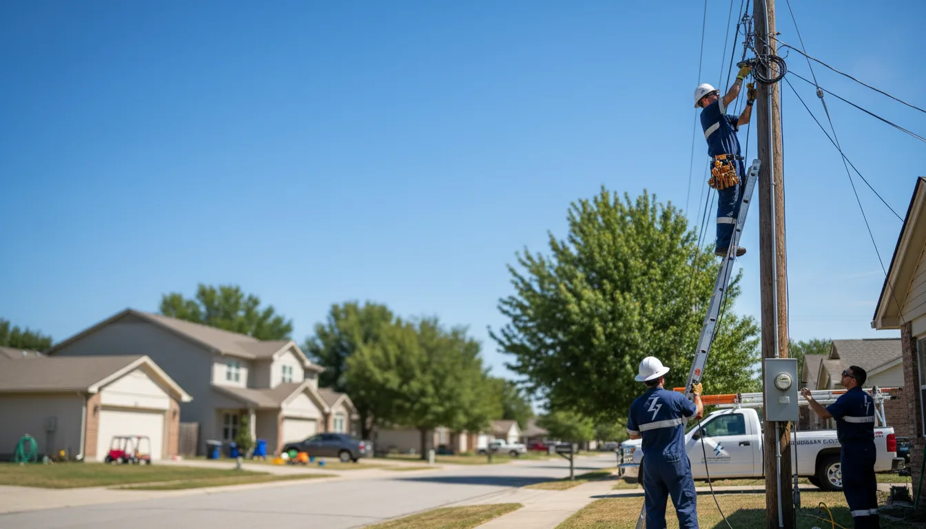 Residential electrician providing installation services in Larrabee, IA
